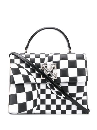 off white checkered bag