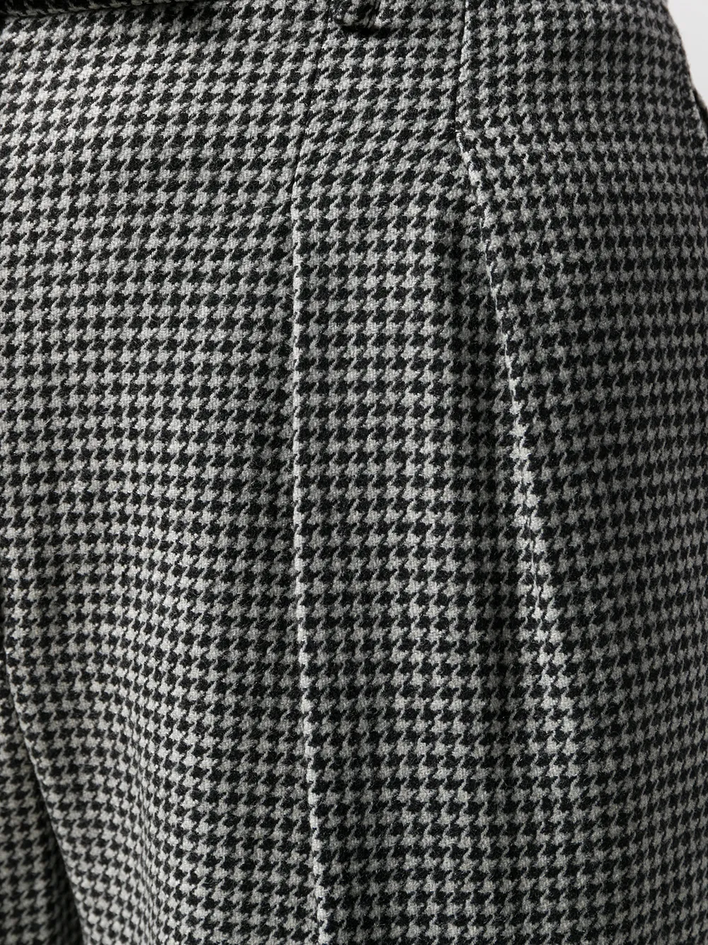 A.P.C. Broek met pied-de-poule print Zwart