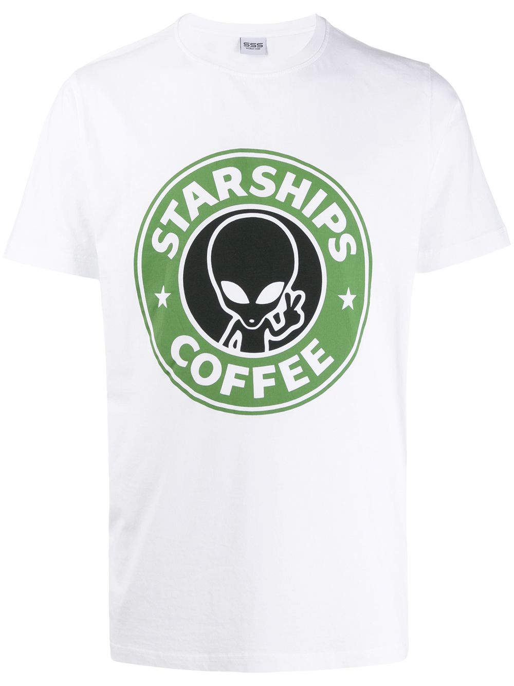 фото Sss World Corp футболка с принтом Starships Coffee