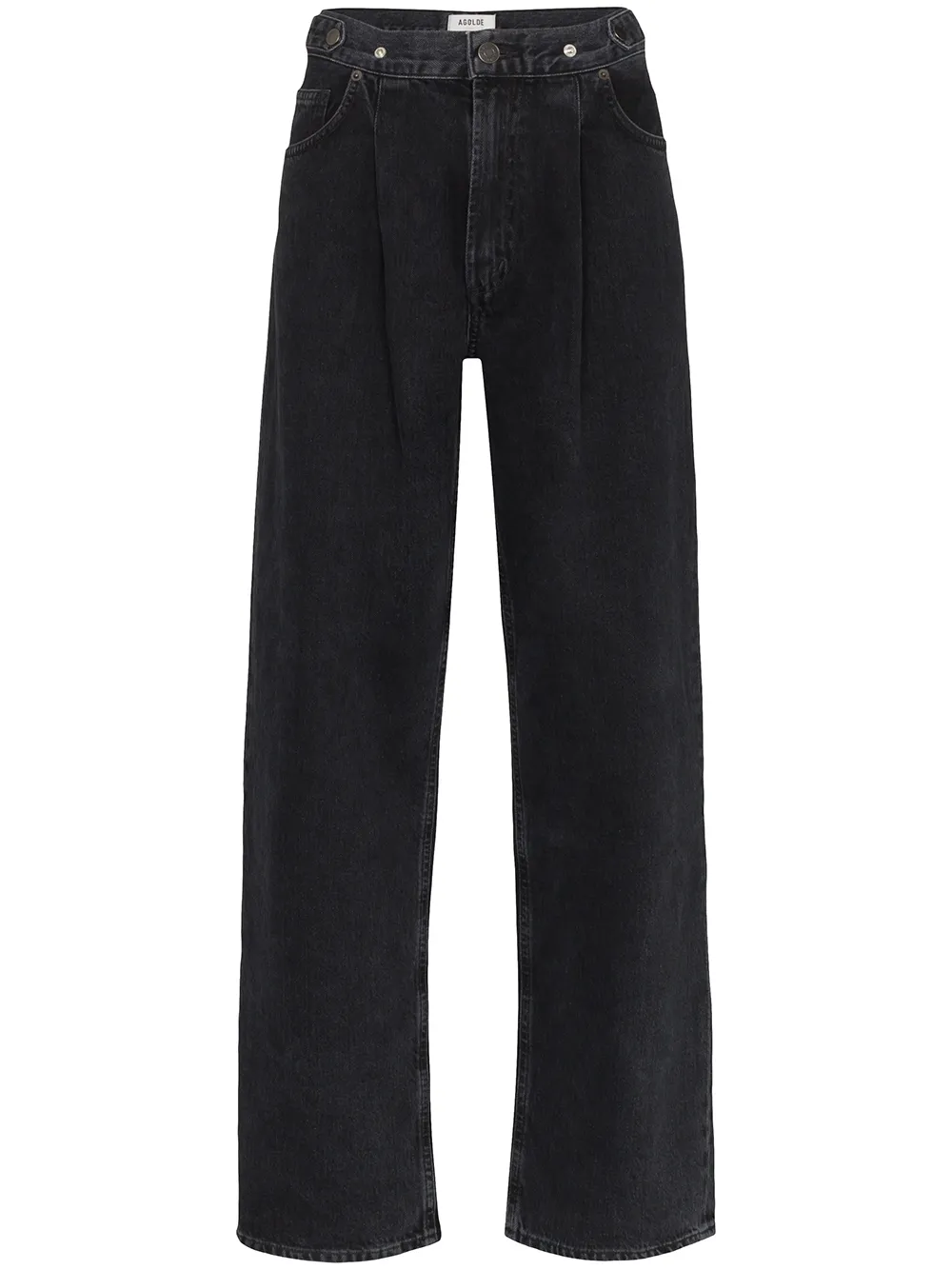 Agolde Jeans wide leg pleated waist jeans