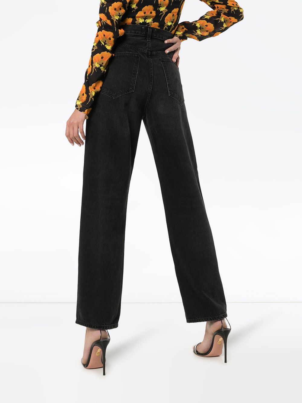 AGOLDE criss-cross Wide Leg Jeans - Farfetch