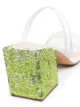 Jacquemus Estello 70mm sequinned leather mules