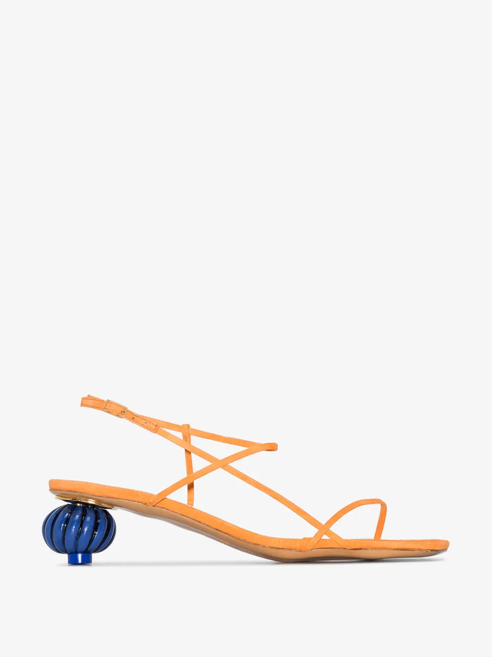 JACQUEMUS JACQUEMUS WOMENS ORANGE LES SANDALES MANOSQUE 35 SANDALS,201FO0620114559333