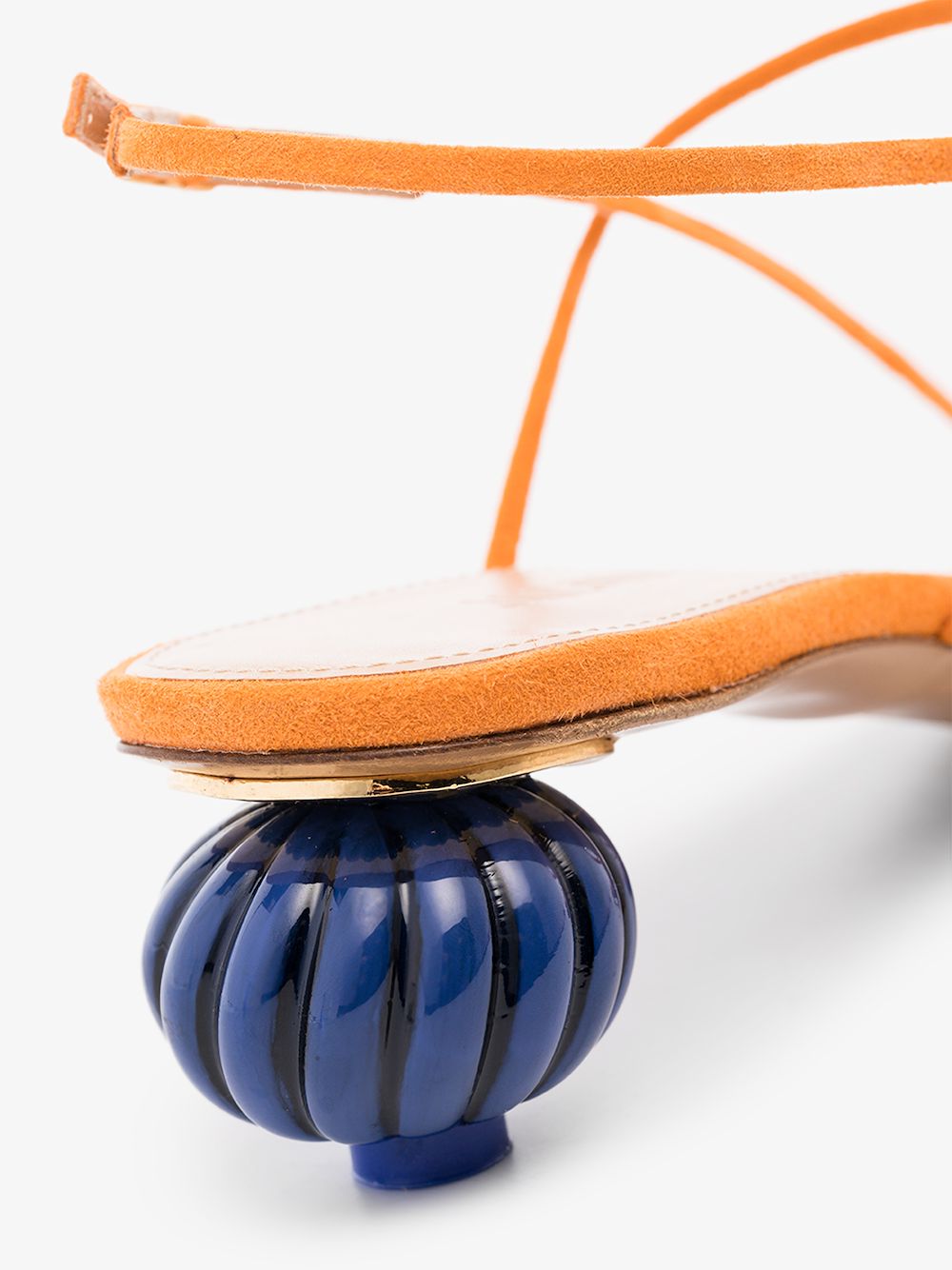 JACQUEMUS JACQUEMUS WOMENS ORANGE LES SANDALES MANOSQUE 35 SANDALS,201FO0620114559333