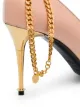 Tom Ford chain-trimmed 85mm leather pumps