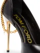 Tom Ford 105mm chain-trimmed leather pumps