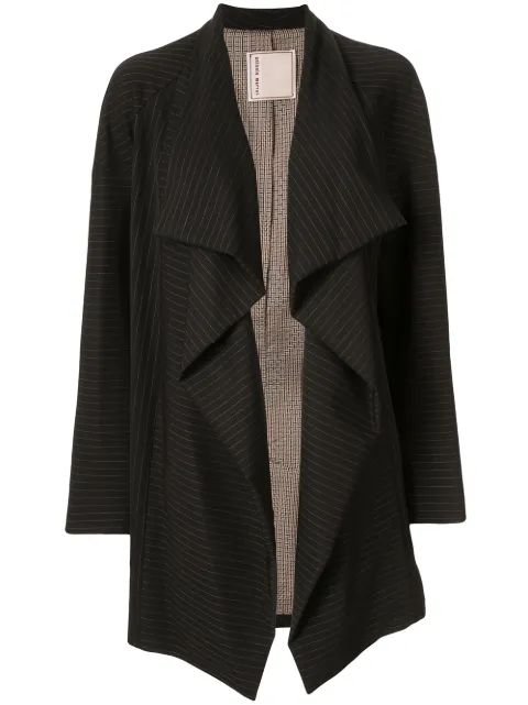 Antonio Marras side ruffle striped blazer