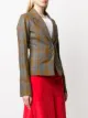 Charlotte Knowles plaid print blazer