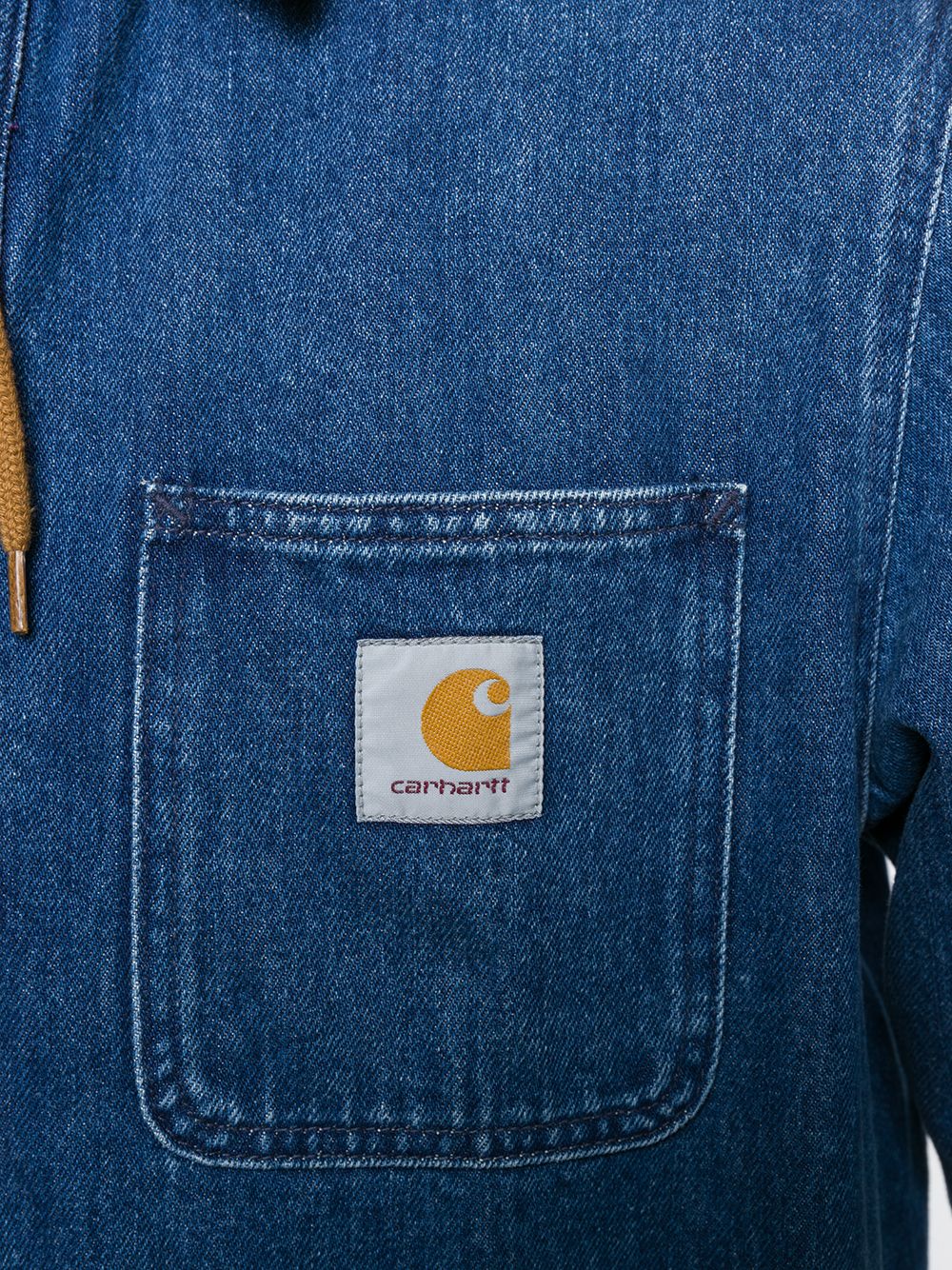 фото Carhartt wip джинсовая куртка-рубашка salinac