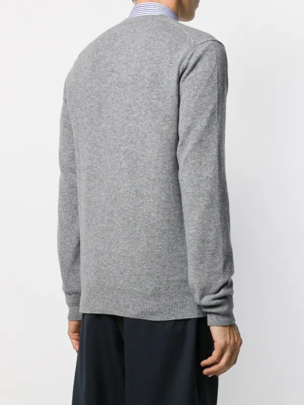 Comme Des Garçons Play double heart patch jumper - FARFETCH