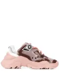 Nº21 mesh panel low-top sneakers - Pink