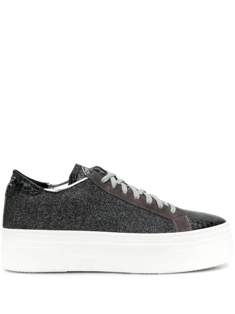 P448 PLATFORM LACE UP SNEAKERS