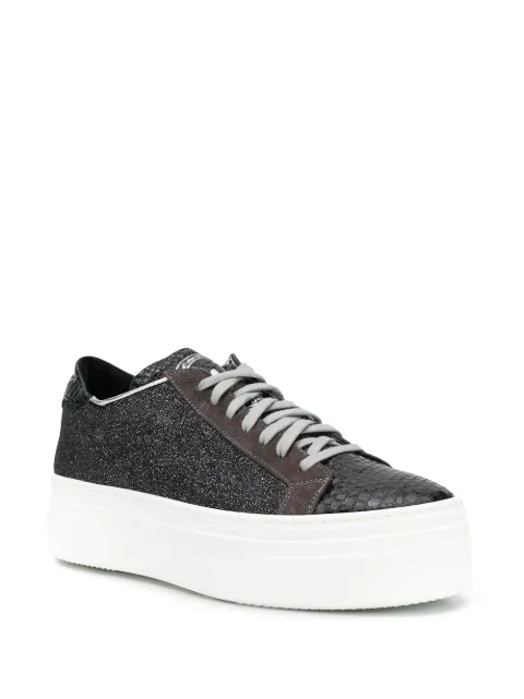 P448 PLATFORM LACE UP SNEAKERS