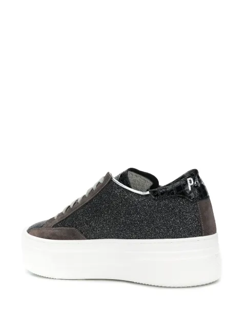 P448 PLATFORM LACE UP SNEAKERS