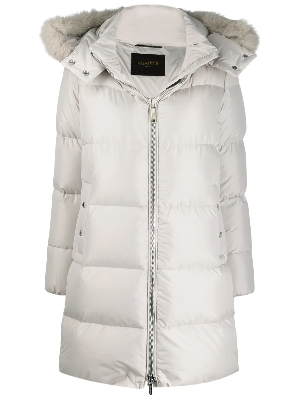 hooded down coat
