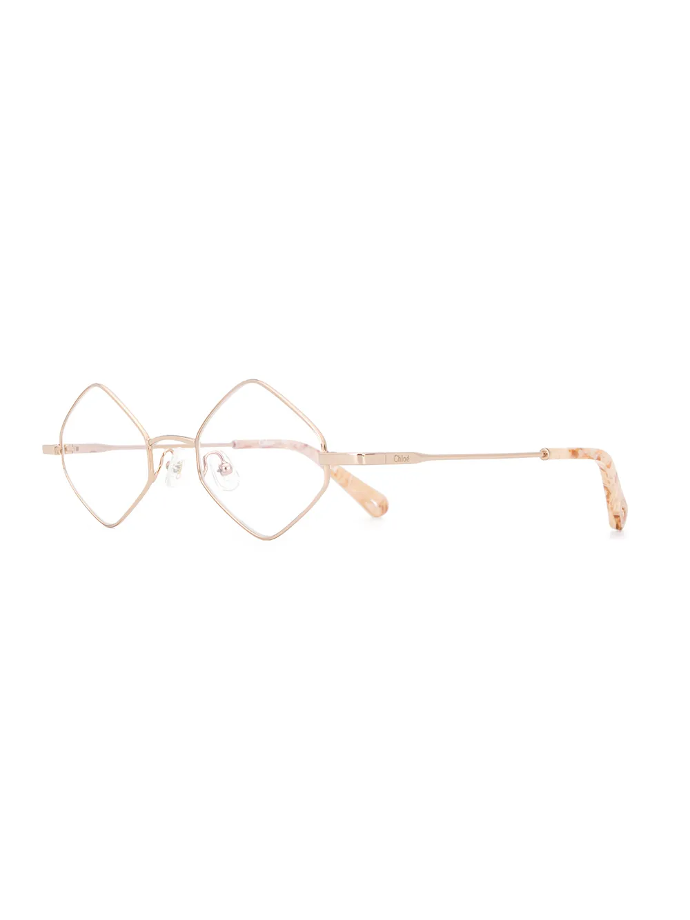 Chloé Eyewear geometric-frame logo glasses | Men | Image 2
