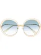 الصورة 1 من Chloé Eyewear نظارة شمسية بإطار كبير مستدير
