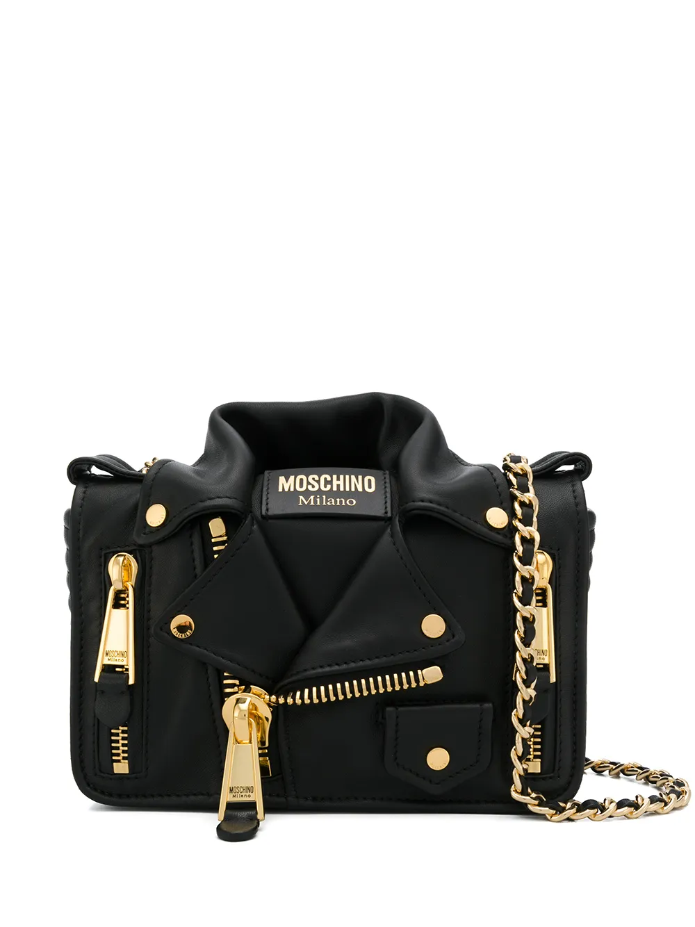 Moschino Biker shoulder bag – Black