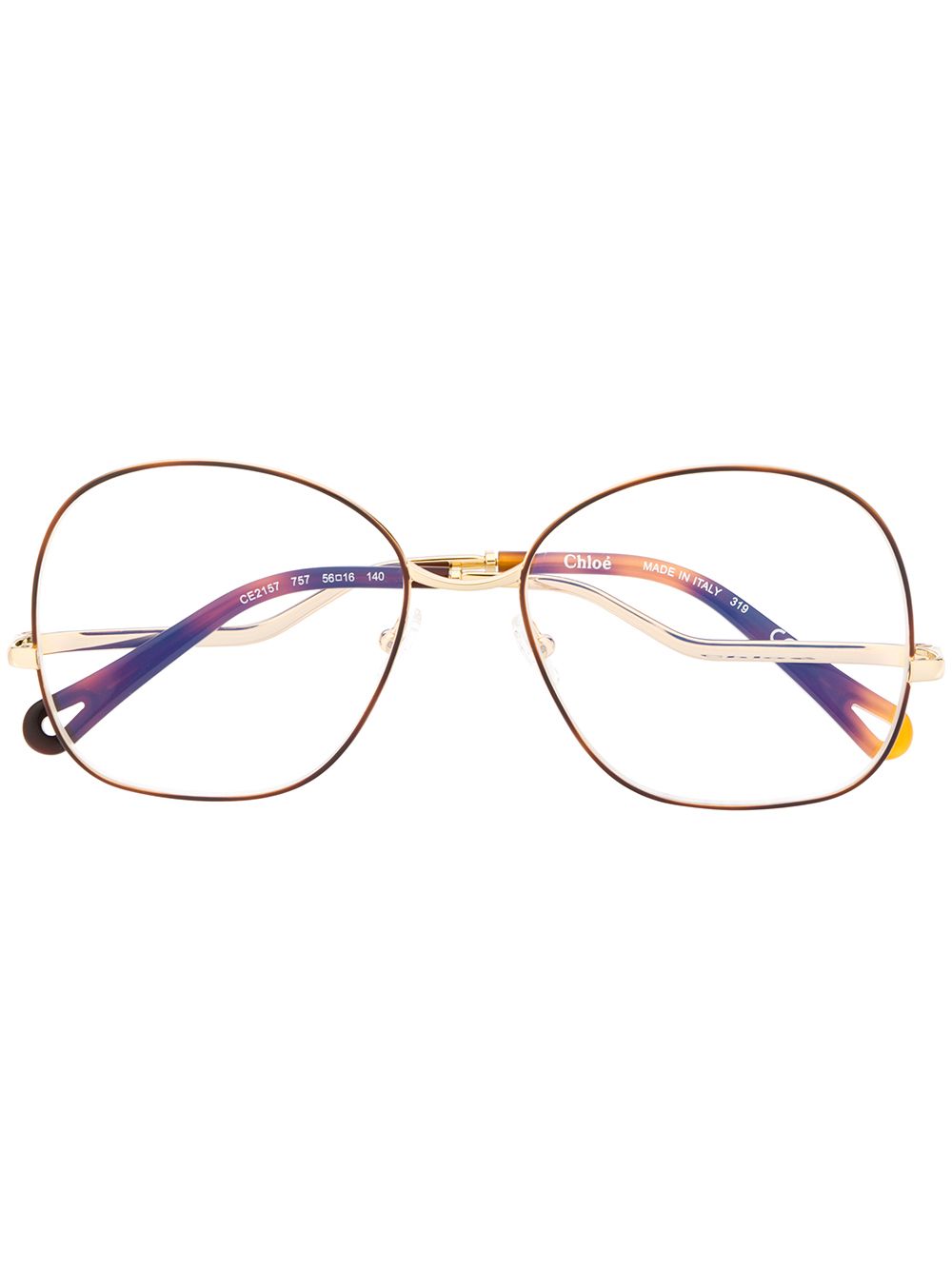 фото Chloé Eyewear очки в тонкой круглой оправе