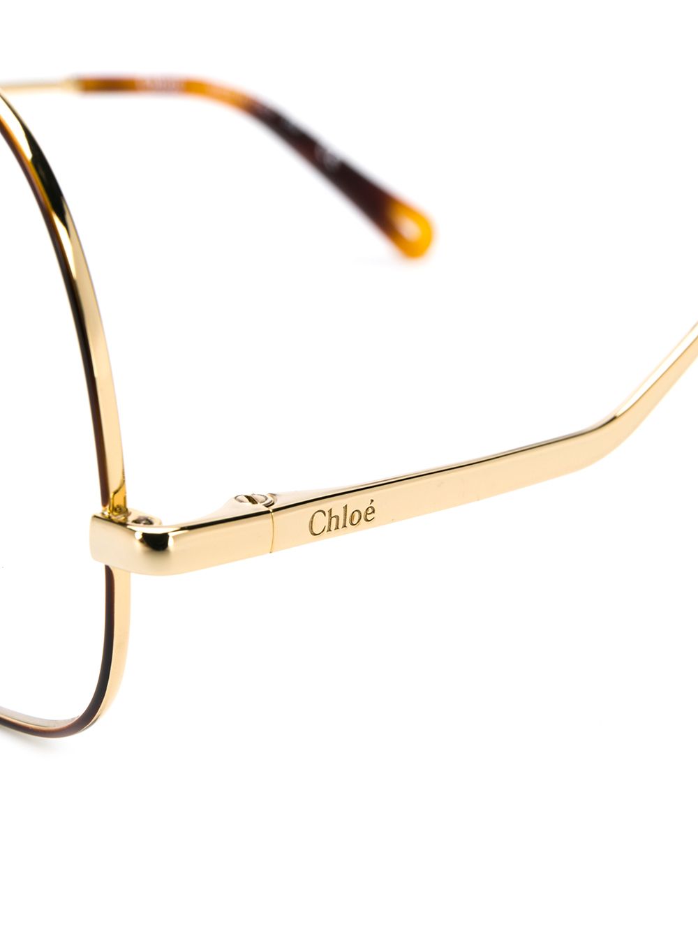 фото Chloé Eyewear очки в тонкой круглой оправе