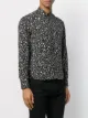 Saint Laurent cropped speckle print shirt