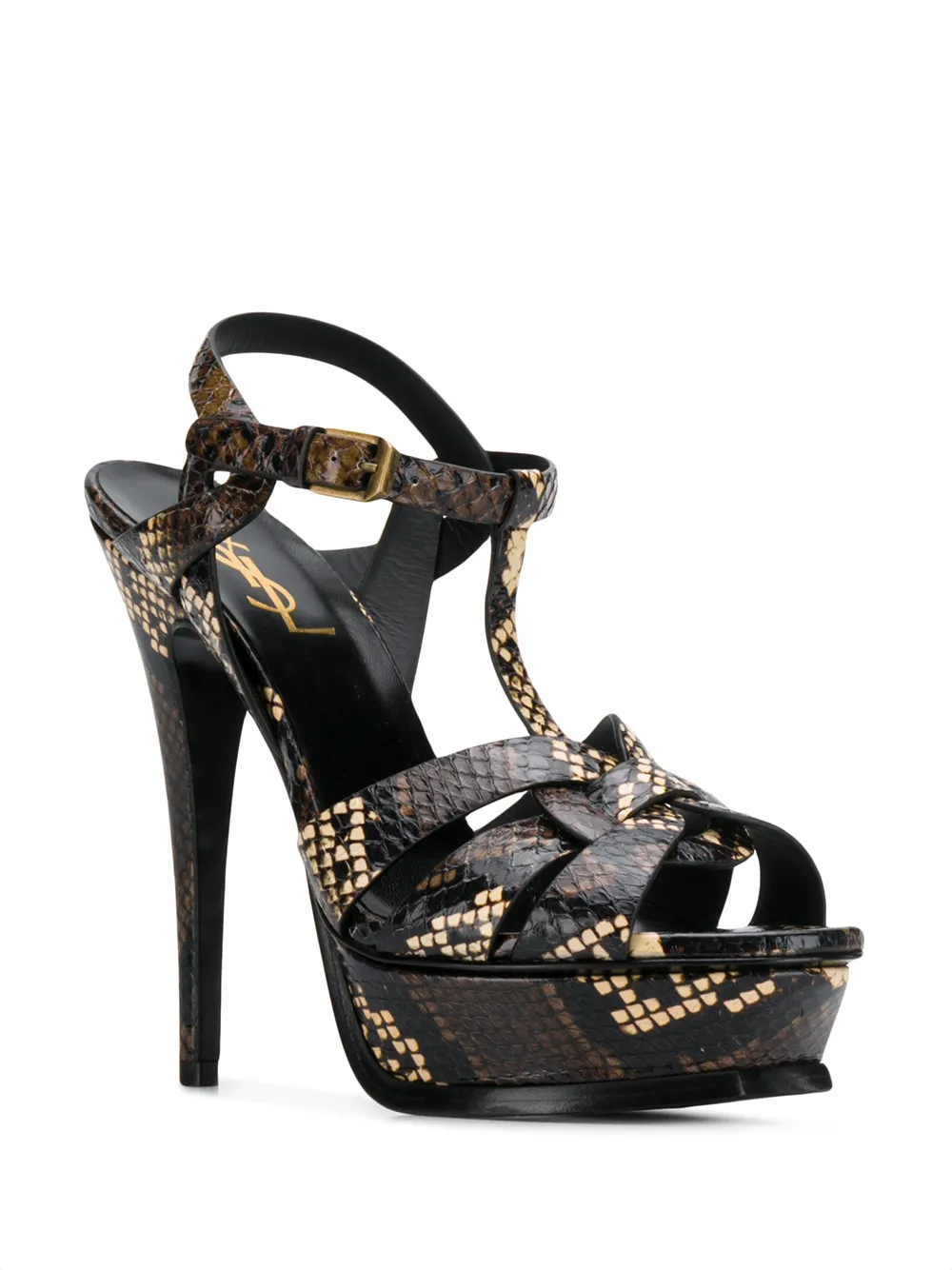 Saint Laurent Tribute sandalen - Bruin