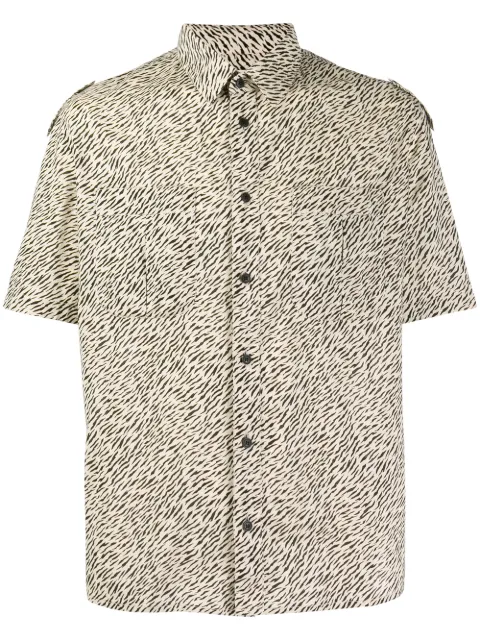 Saint Laurent zebra print shirt