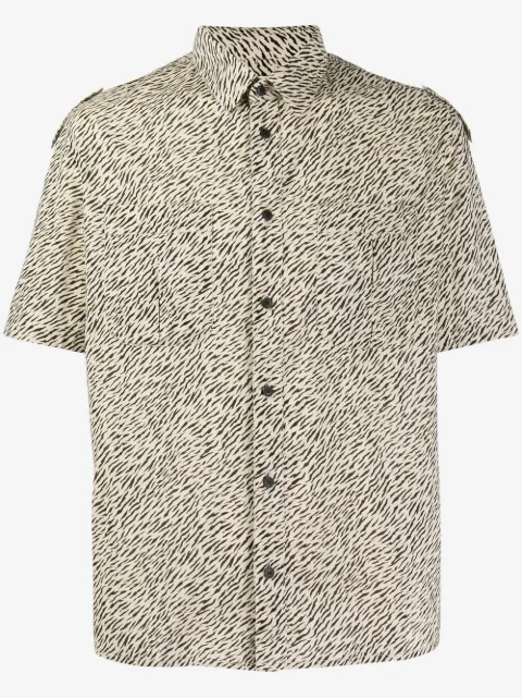 Saint Laurent zebra print shirt