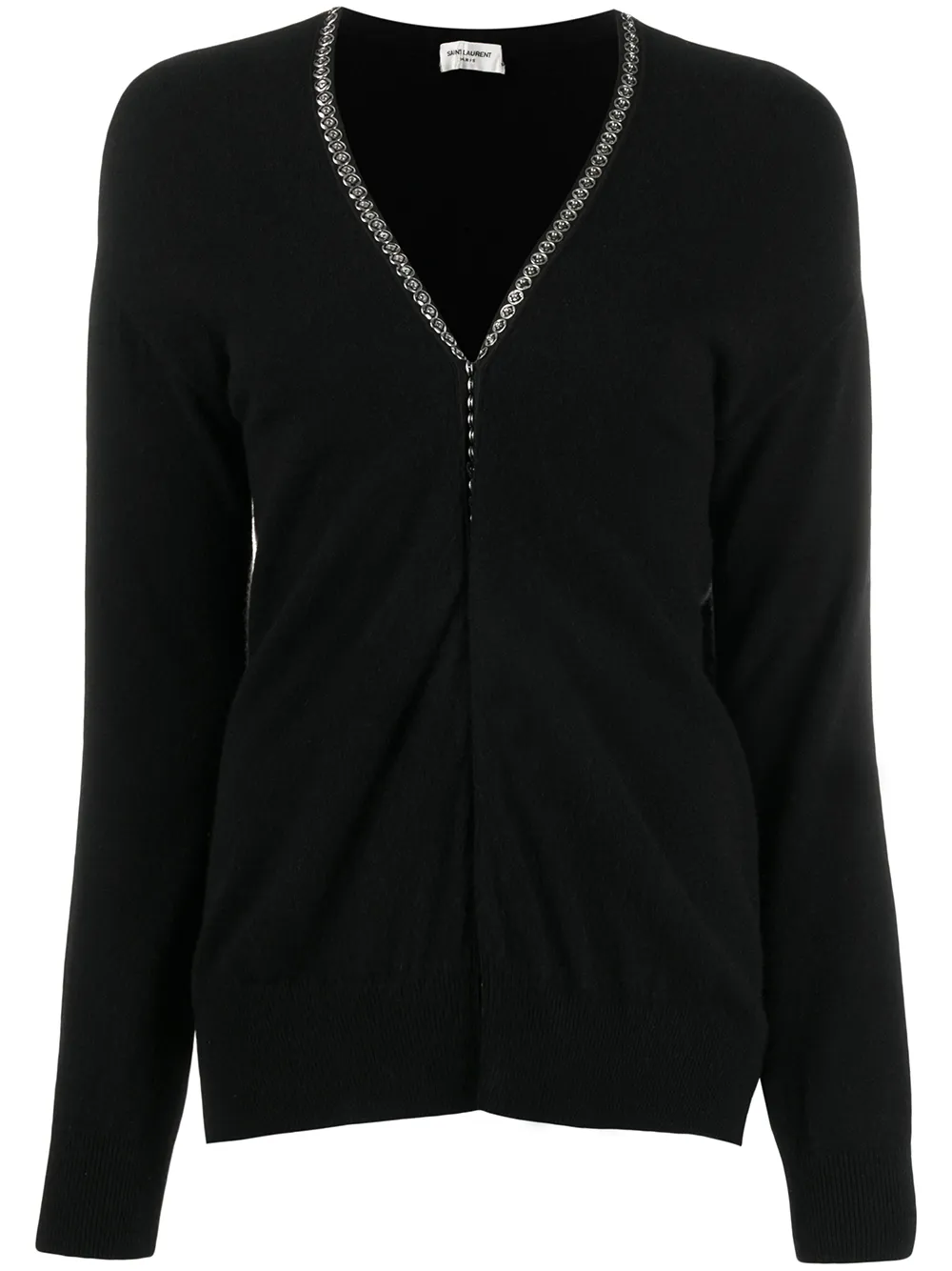 Saint Laurent cárdigan con detalles | negro | Image 1