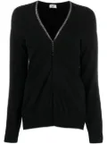 Saint Laurent embellished trim cardigan - Black