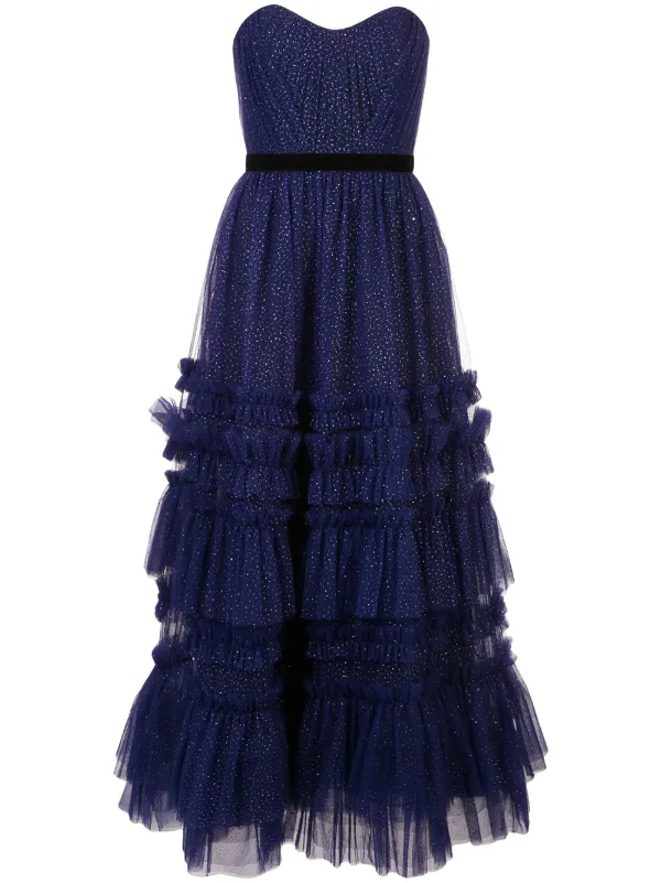 glitter ruffle dress