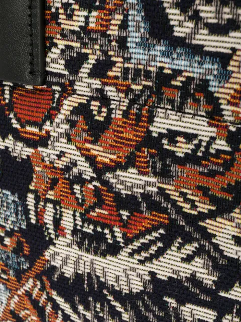 KENZO JUNGLE FLYING TIGER JACQUARD TOTE BAG