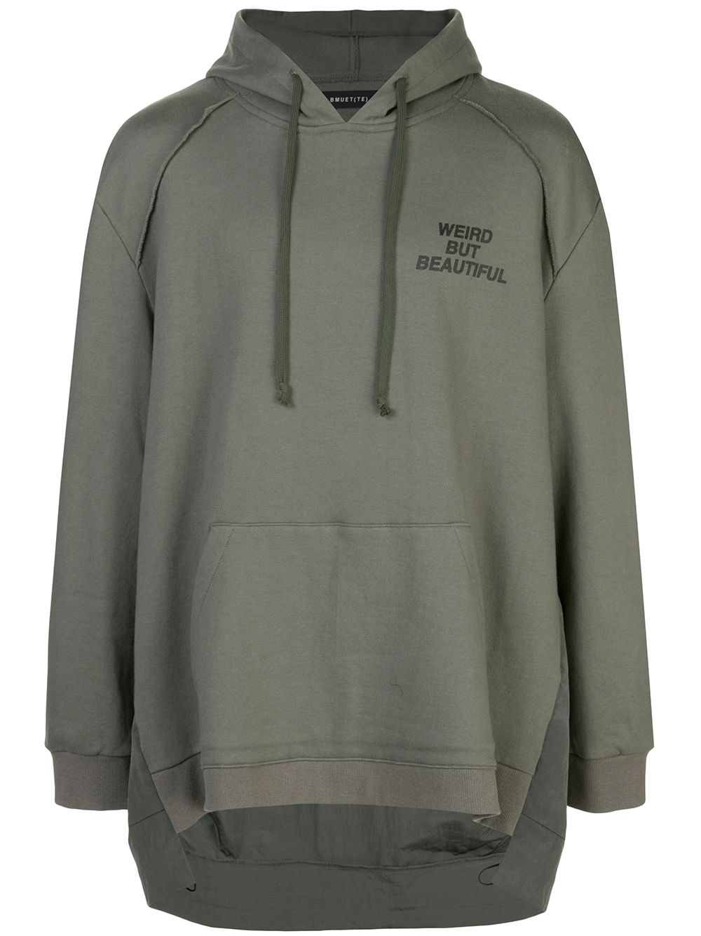Bmuet(Te) quote-print oversized hoodie