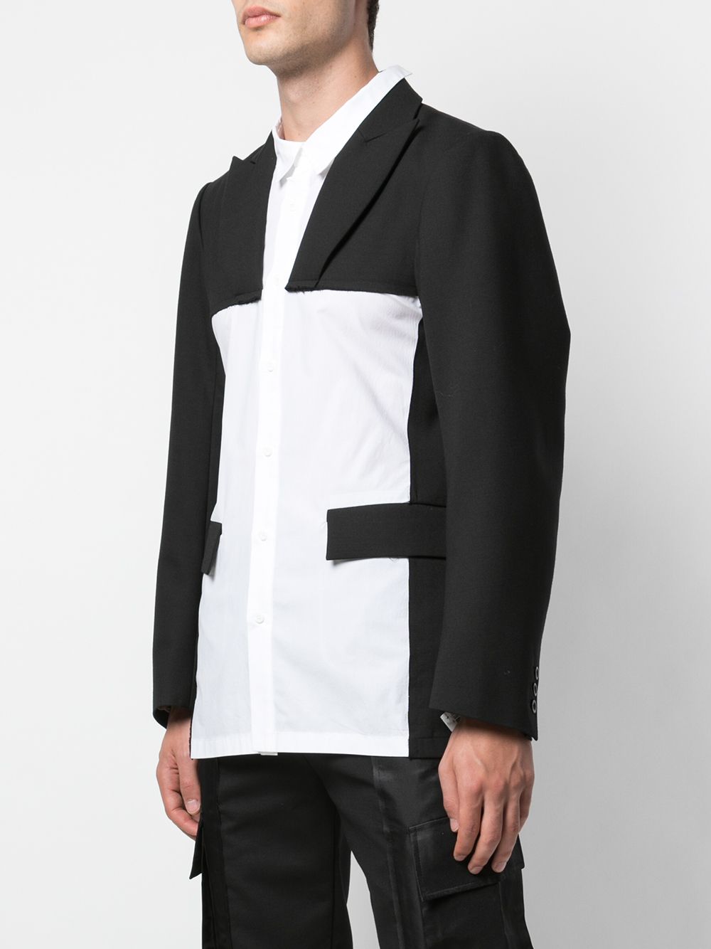 фото Bmuet(Te) two-tone deconstructed blazer