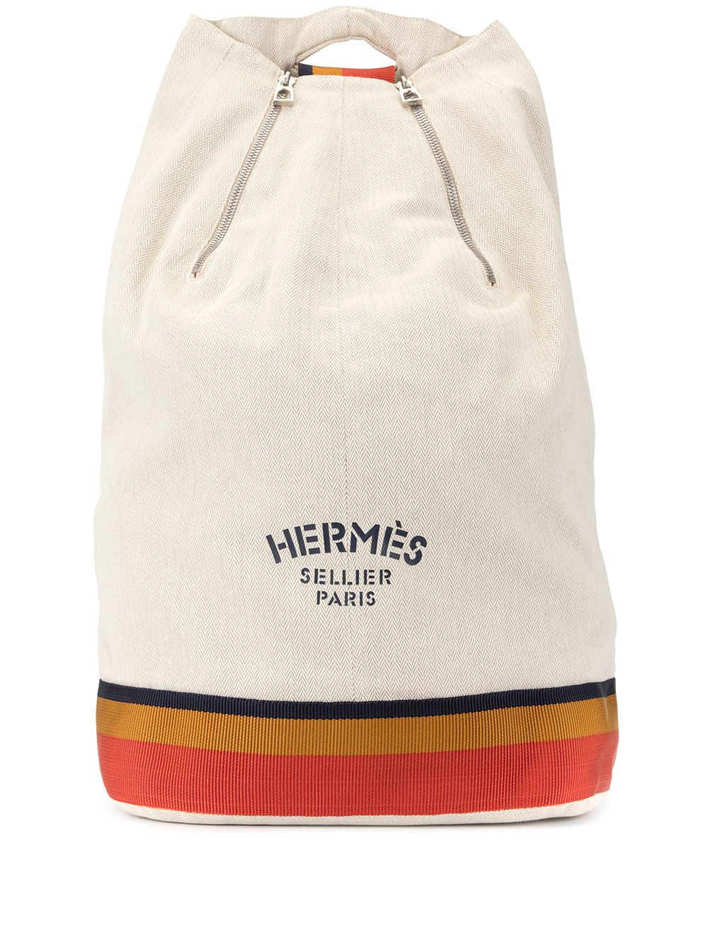 Hermes Toile Chevron Cavalier Sling Bag (SHG-Qhlu50) – LuxeDH