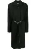 Kwaidan Editions oversized belted coat - Black