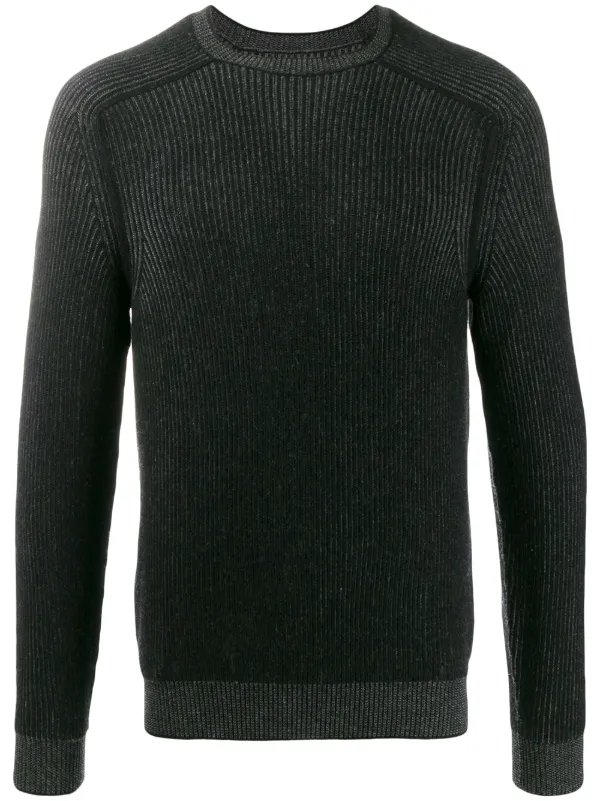 black knit jumper