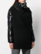Moncler معطف مبطن بوشاح