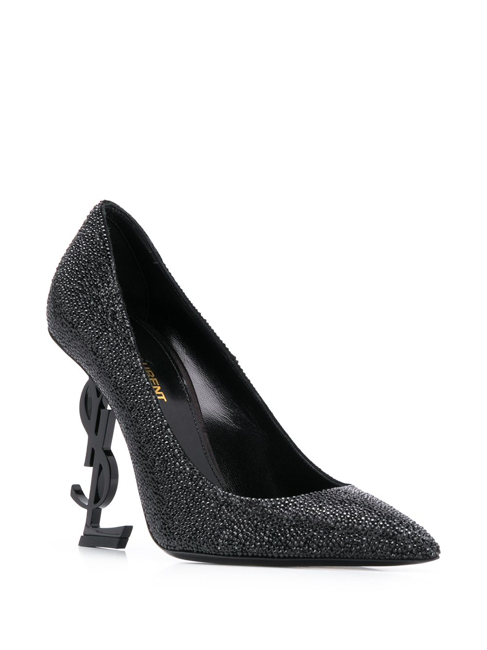 Saint Laurent Opyum glitter pumps Black