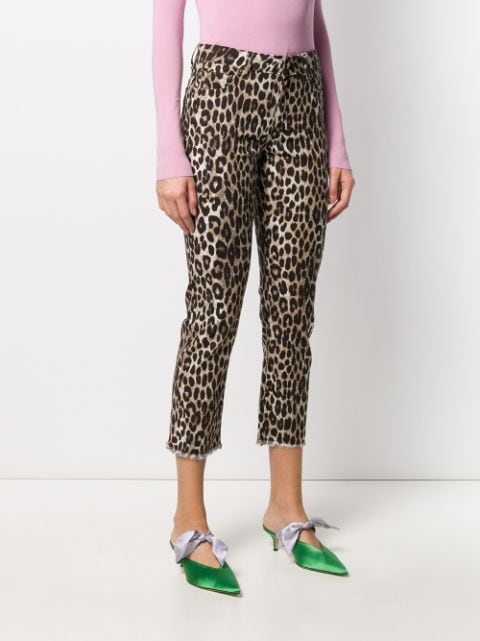 michael kors leopard jeans