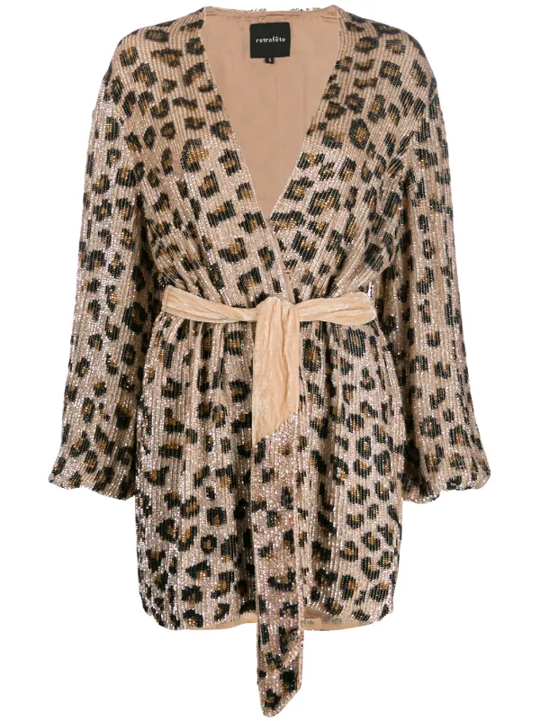 retrofete leopard dress