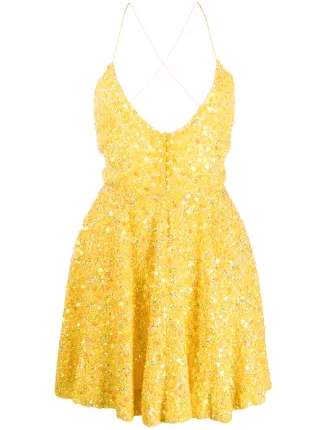 retrofete yellow dress