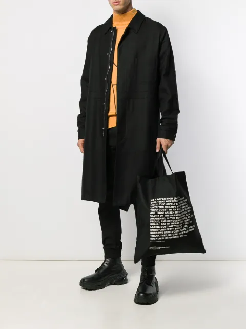 RICK OWENS DRKSHDW LARGE AFFLICTION TOTE BAG