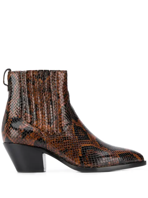 Click to view more detailed imagery on our partner's website Ash Floyd Bis Snakeskin In Marrone