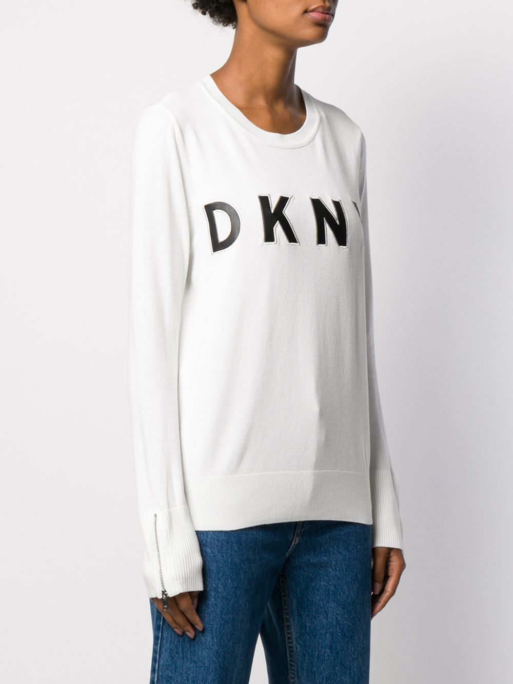 фото DKNY свитер тонкой вязки с логотипом