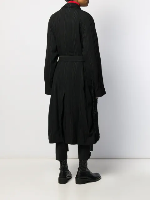ANN DEMEULEMEESTER PANELLED LONGLINE COAT