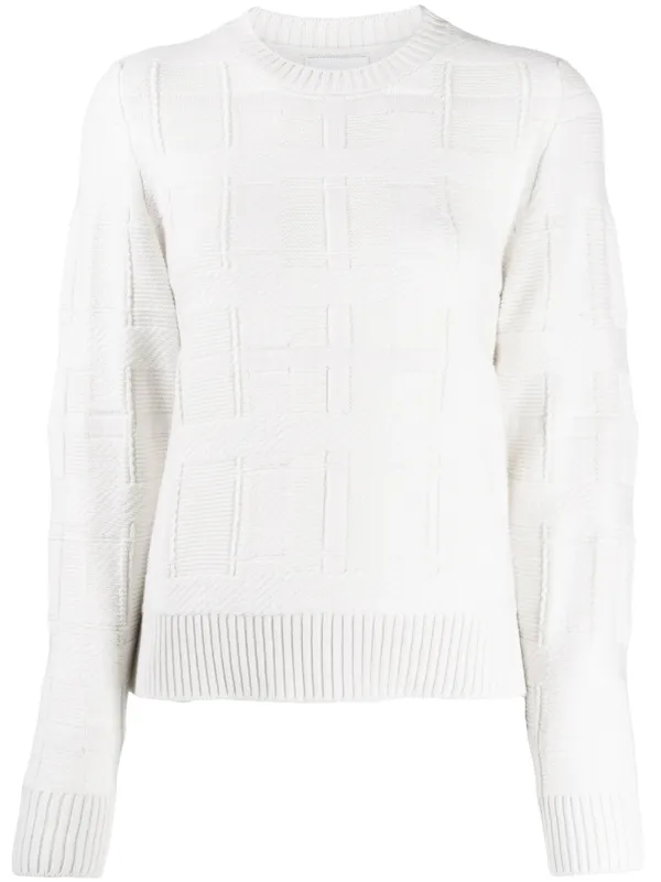 white cashmere jumper