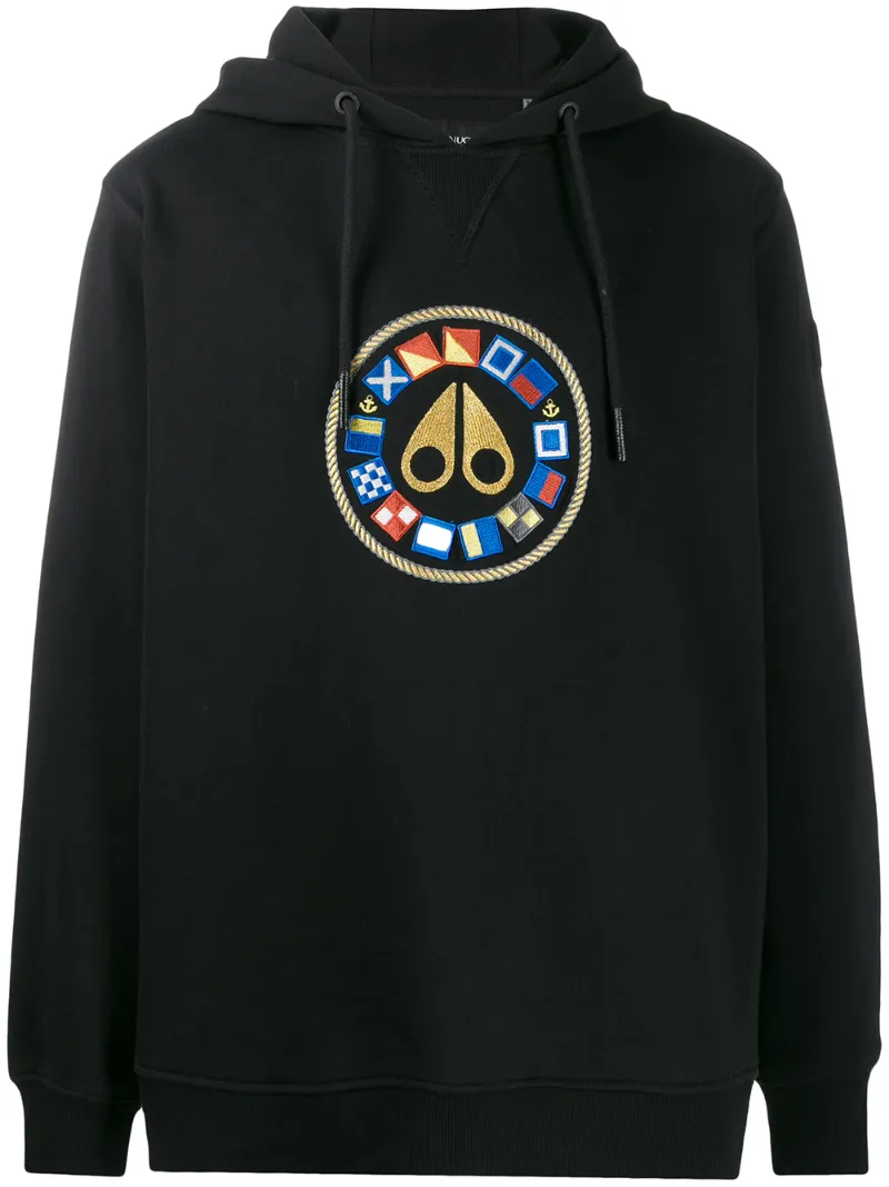 MOOSE KNUCKLES LAKE WINNIPEG EMBROIDERED HOODIE