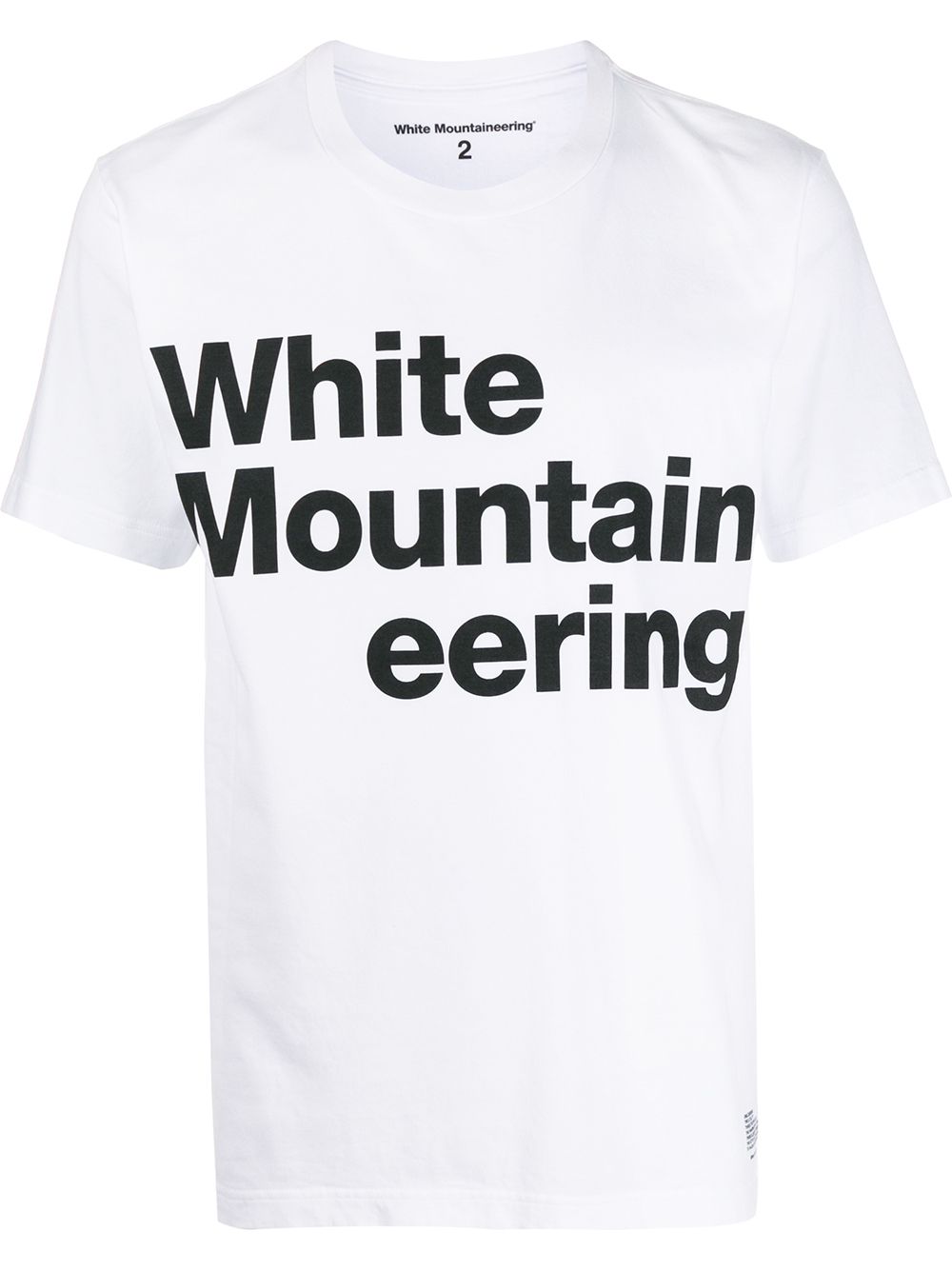 фото White Mountaineering футболка из джерси с логотипом