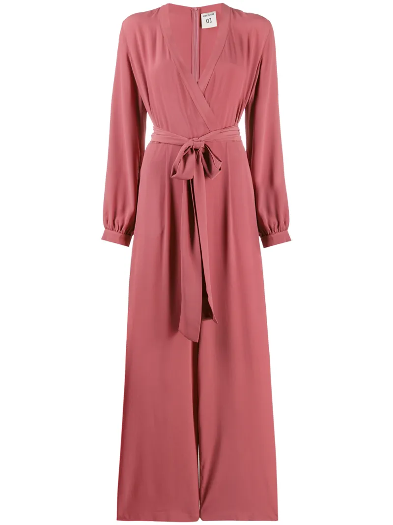 pink jumpsuit long sleeve